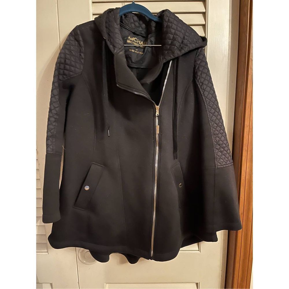 michael kors quilted and fabric jacket